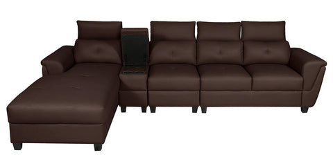 Impero Leatherette Sectional Sofa