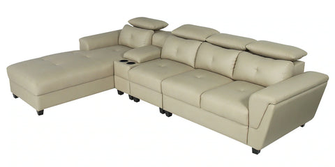 Impero Leatherette Sectional Sofa