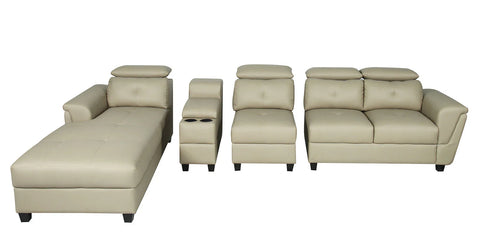 Impero Leatherette Sectional Sofa