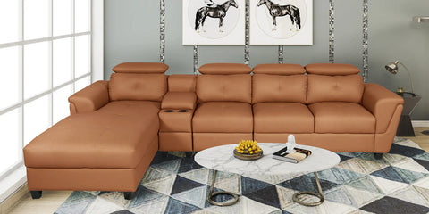 Impero Leatherette Sectional Sofa