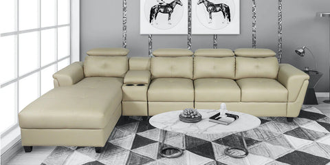 Impero Leatherette Sectional Sofa