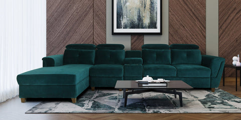 Impero Leatherette Sectional Sofa