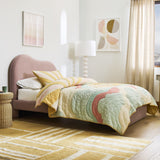 Rox Asymmetric Upholstered Single Bed